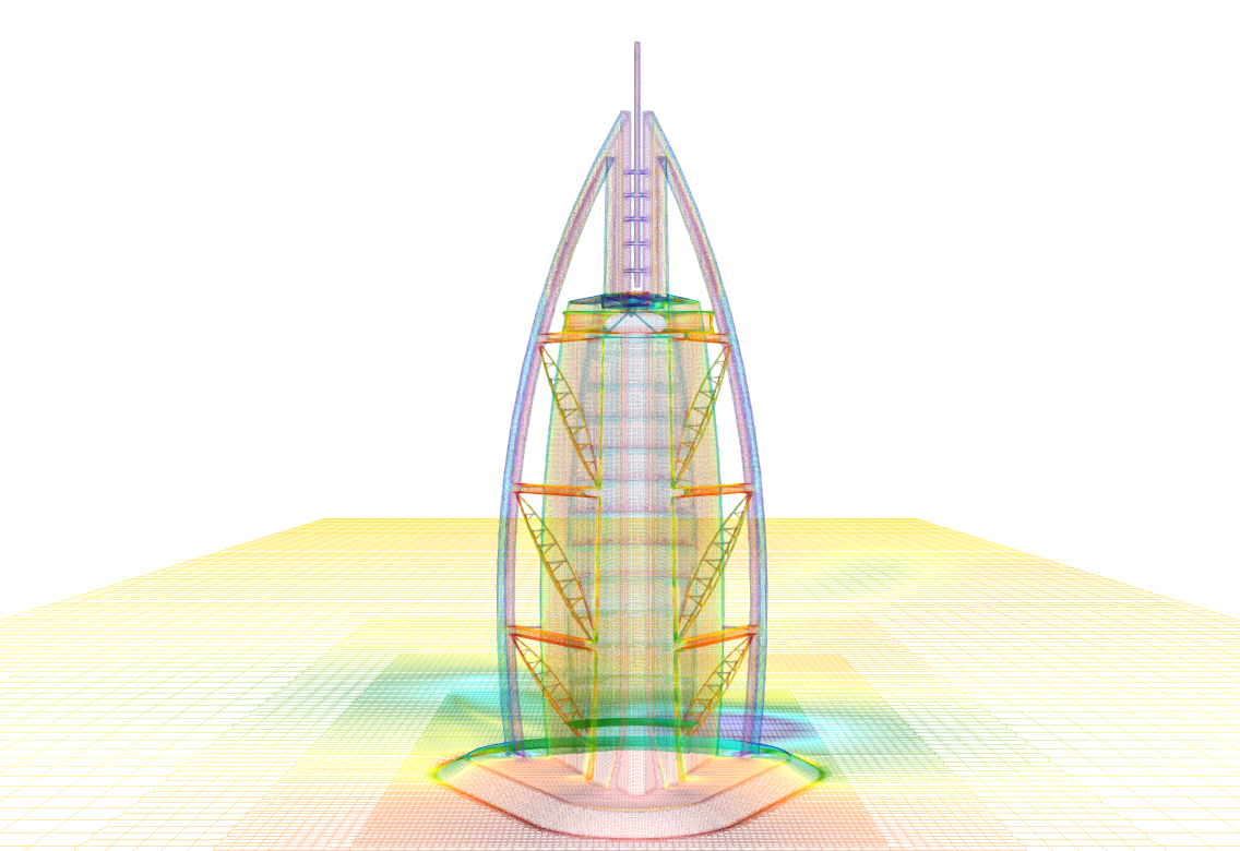 TCFD Burj Al Arab tutorial mesh snappyHexMesh mesh