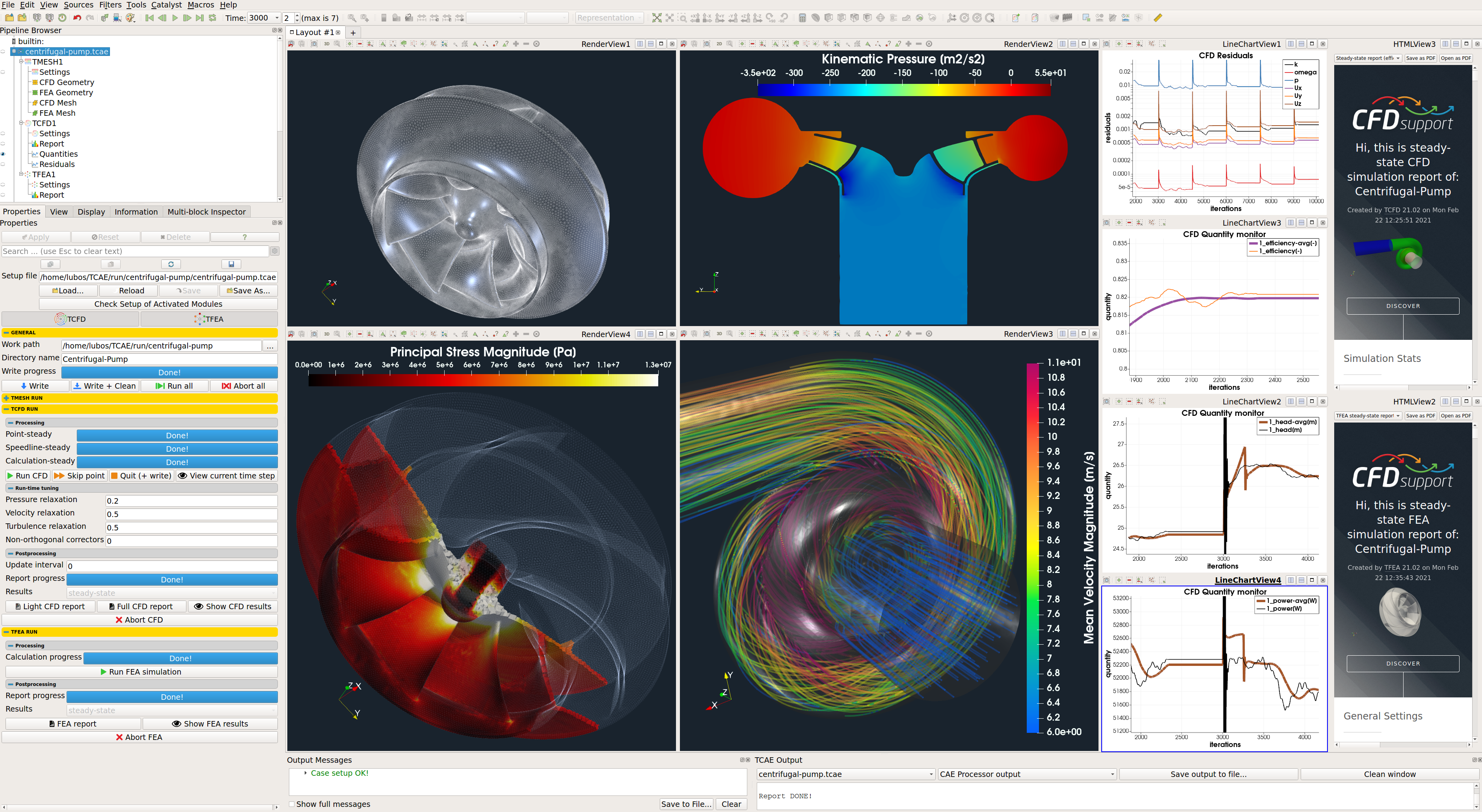TCAE interface GUI