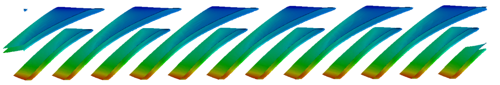 compressor turbomachinery cfd turbo unwrap blade pressure